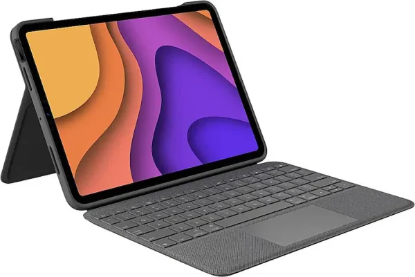 Logitech - Folio Touch Keyboard Case with Trackpad for iPad Air 11-inch - Graphite