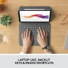 Logitech - Folio Touch Keyboard Case with Trackpad for iPad Air 11-inch - Graphite