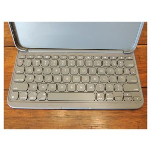 Logitech - Slim Folio Keyboard Case for Apple iPad - Oxford Gray